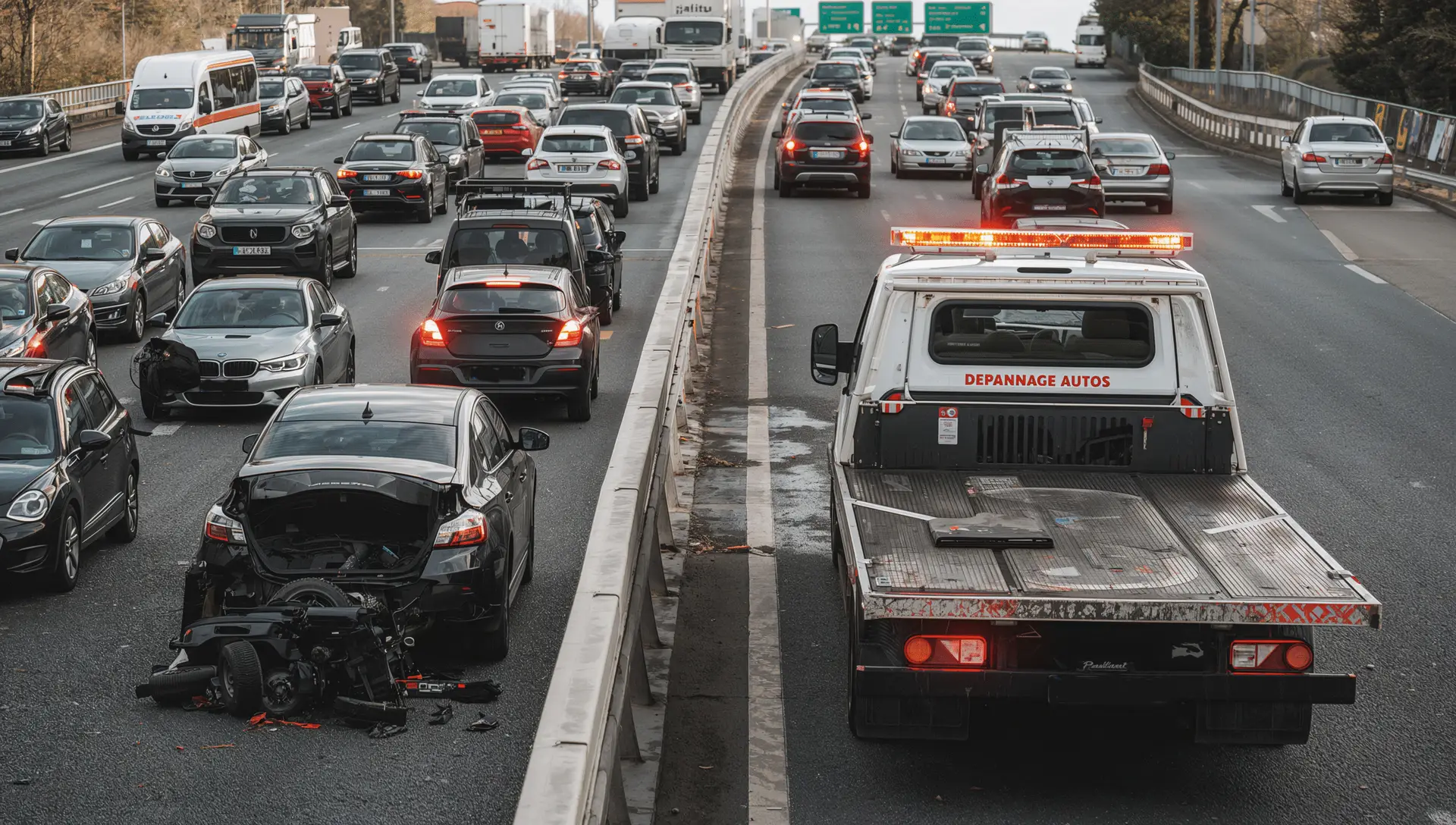 Remorquage sur autoroute A10 à Orléans – Dépannage automobile et intervention après accident