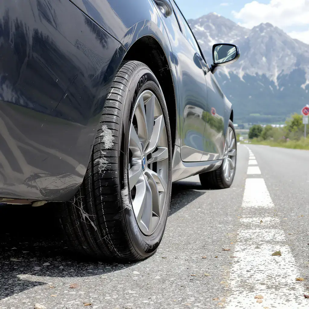 Pneu crevé assistance Annecy – changement roue sur place