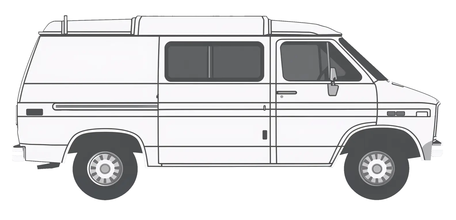 Icônes Fourgon et Camping-car — service de débarras en Suisse romande