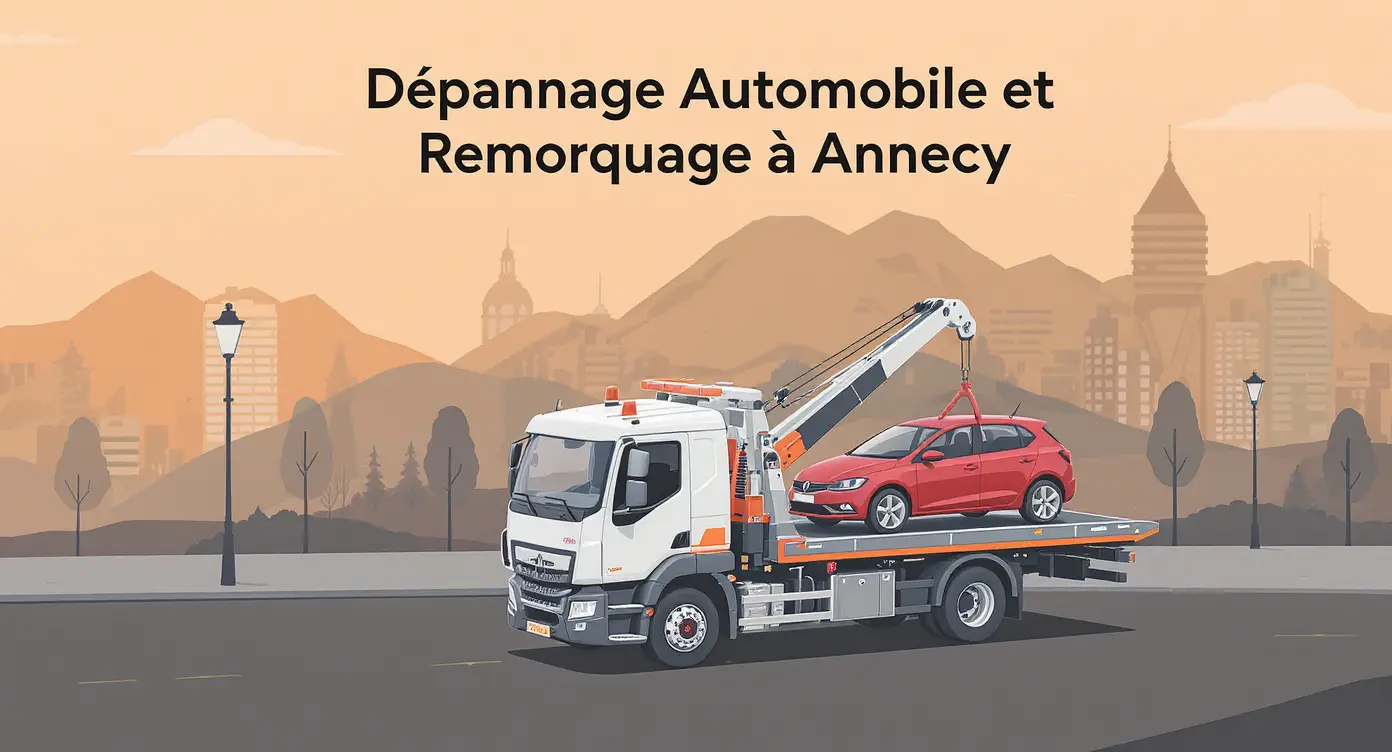 Remorquage automobile à Annecy - Dépanneuse avec véhicule