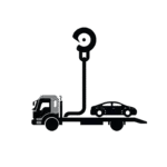 Icône crochet de remorquage pour transport sécurisé.