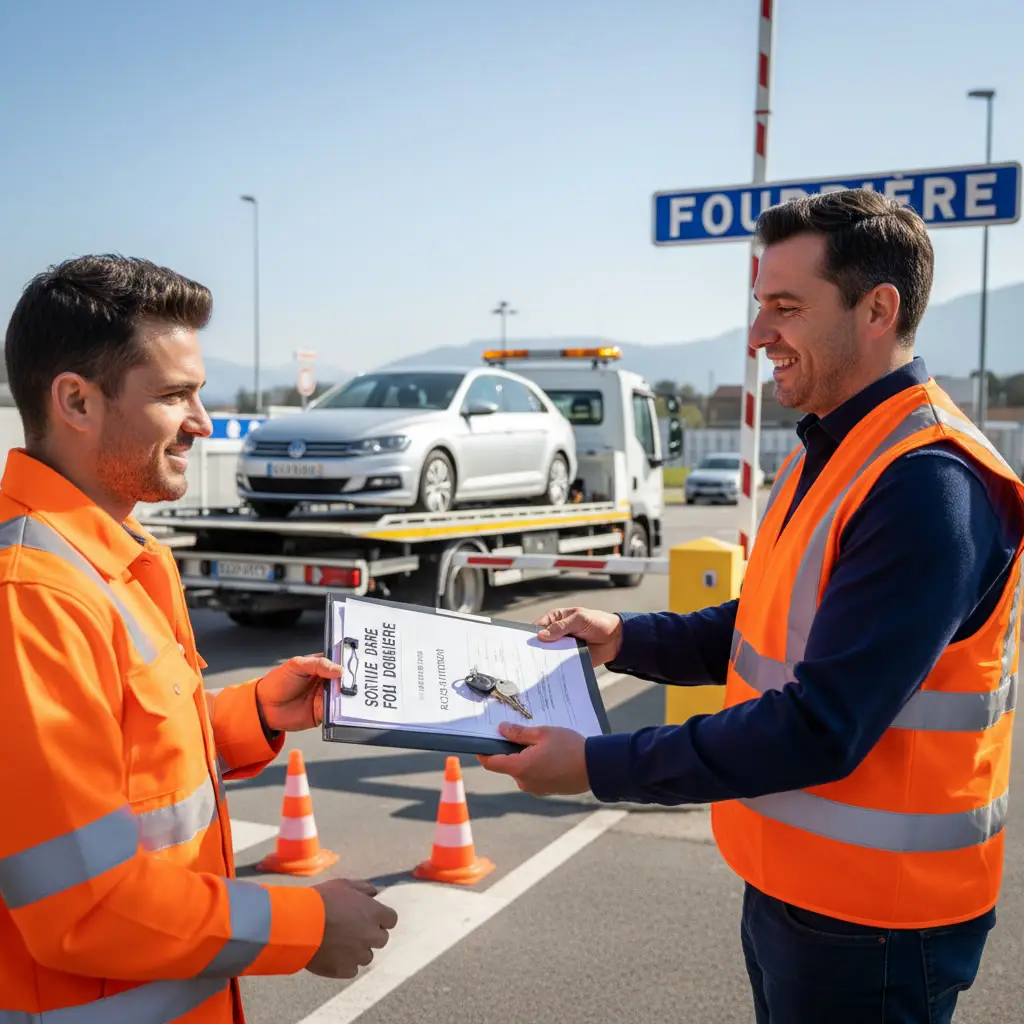 Autorisation de sortie et facilitation fourrière Suisse - Service de remorquage avec accompagnement administratif complet
