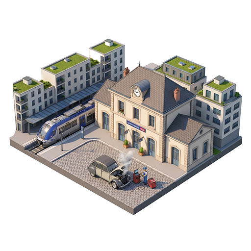 Icône dépannage centre-ville gare Annemasse